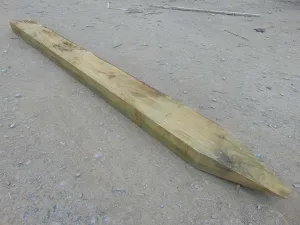 Wooden Fence Post Tanalised 7' x 6" x 3"