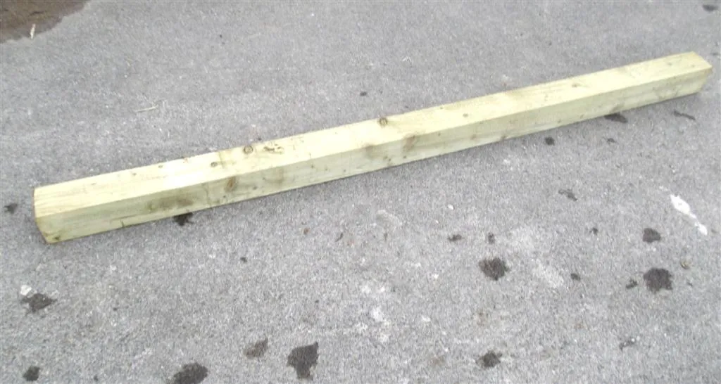 Wooden Fence Post Tanalised 9' x 4" x 4"