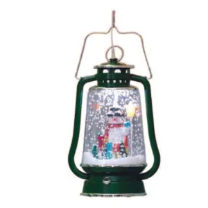 Xmas Wind Lamp with Deco 16 x 38.5cm Green