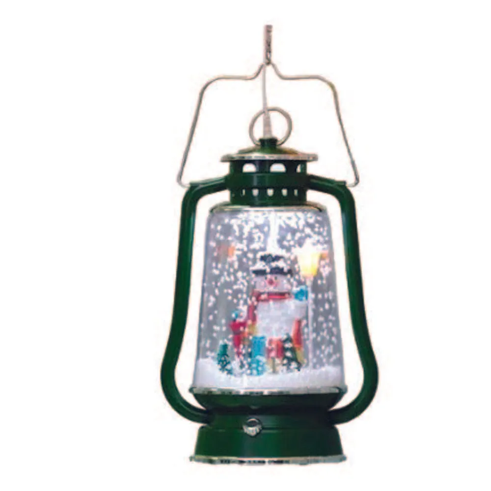 Xmas Wind Lamp with Deco 16 x 38.5cm Green