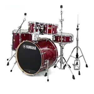 Yamaha Stage Custom Birch Euro Shell Pack w/Hardware - Cranberry Red