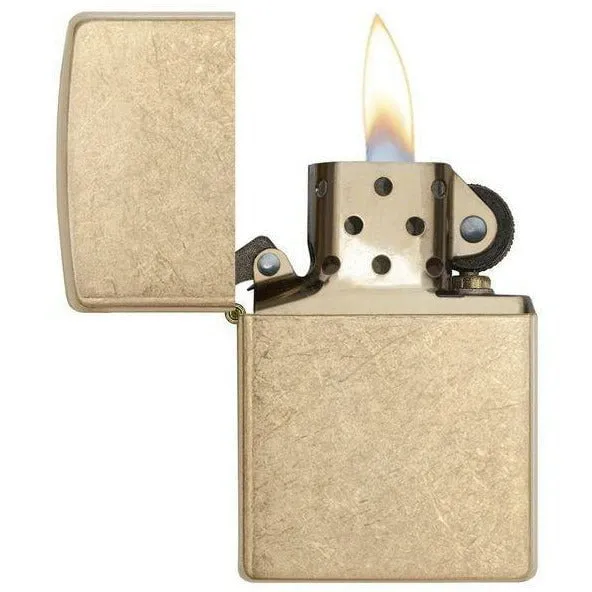 Zippo Armor Tumbled Brass Lighter